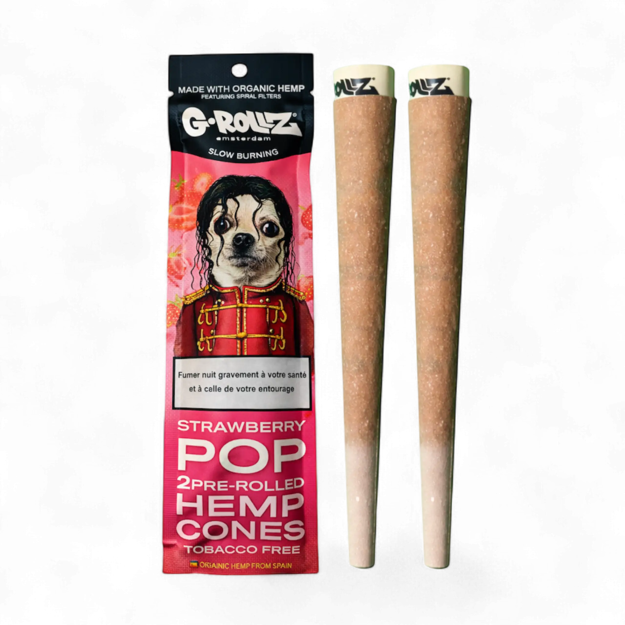 Pré-rolls G-Rollz Fraise x2