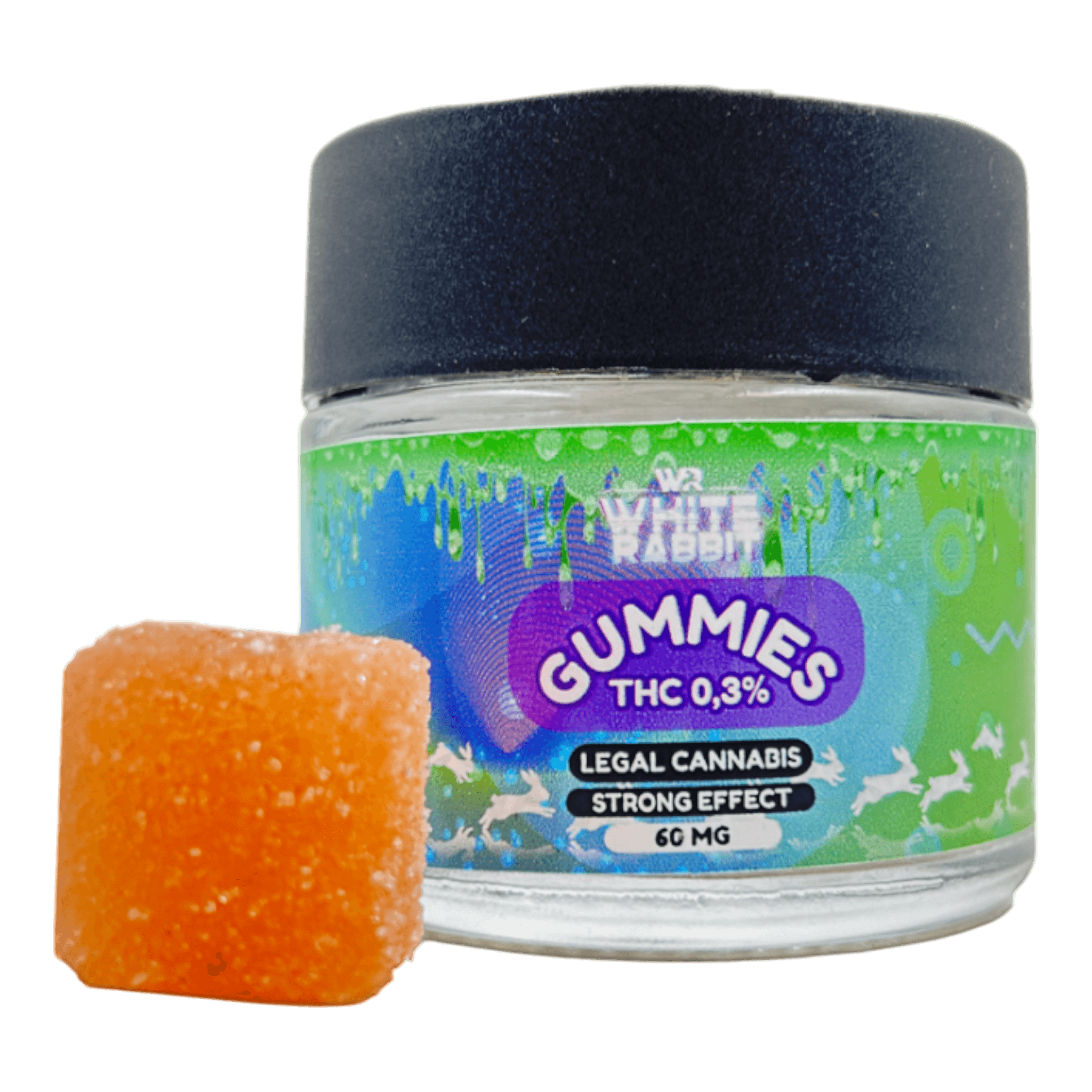 60mg | 3 gummies WHITE RABBIT