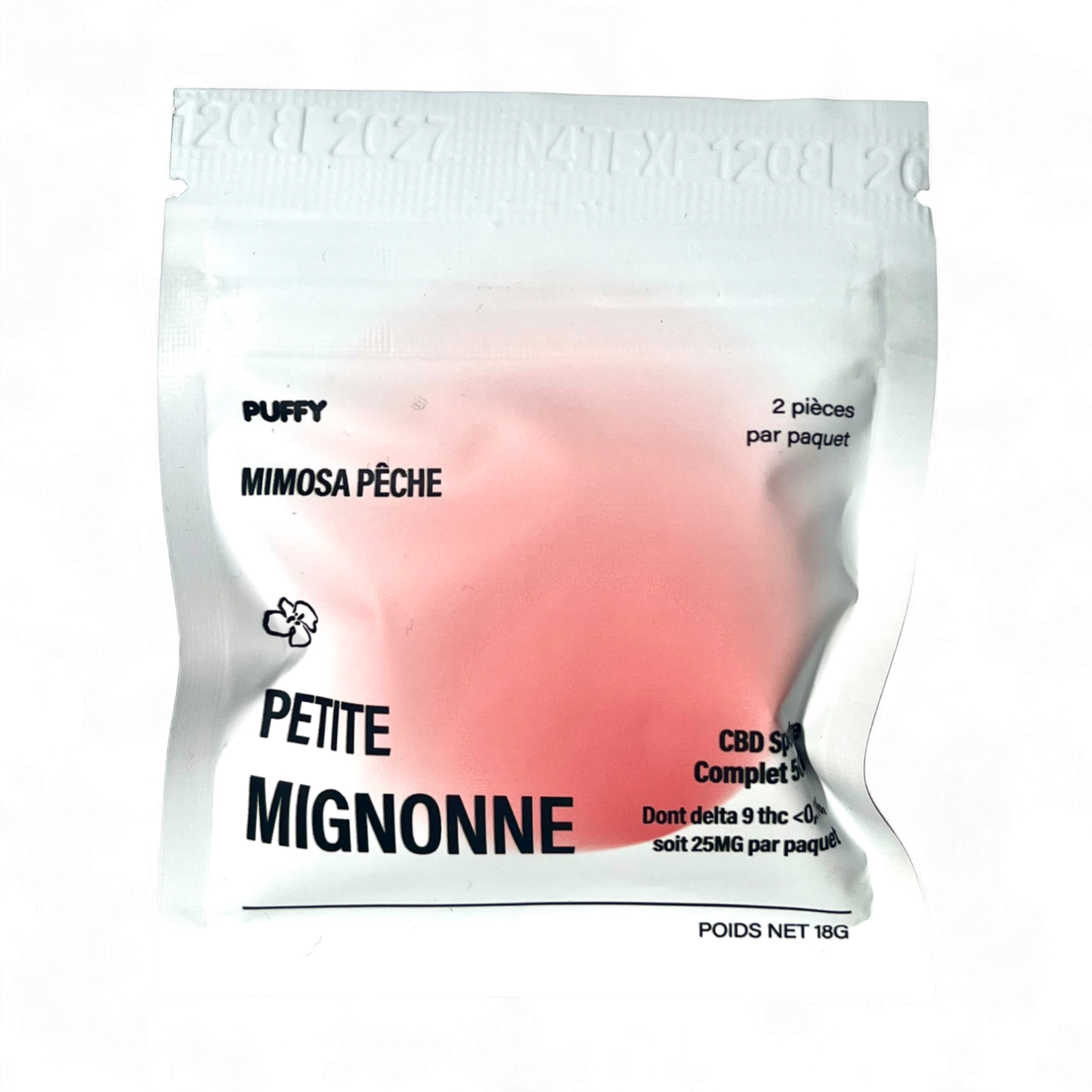 Gummies THC 25MG/ CBD 25MG mimosa pêche